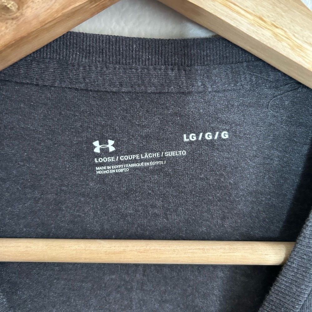 Under Armour Men's GL Foundation Short Sleeve T-Shirt Grey Size L Large - Picture 4 of 7